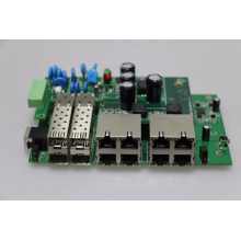 L2-Management POE-Schalter PCB / PCBA Board im Freien volle 30W 8 Häfen industrielle Poe Ethernet-Switch